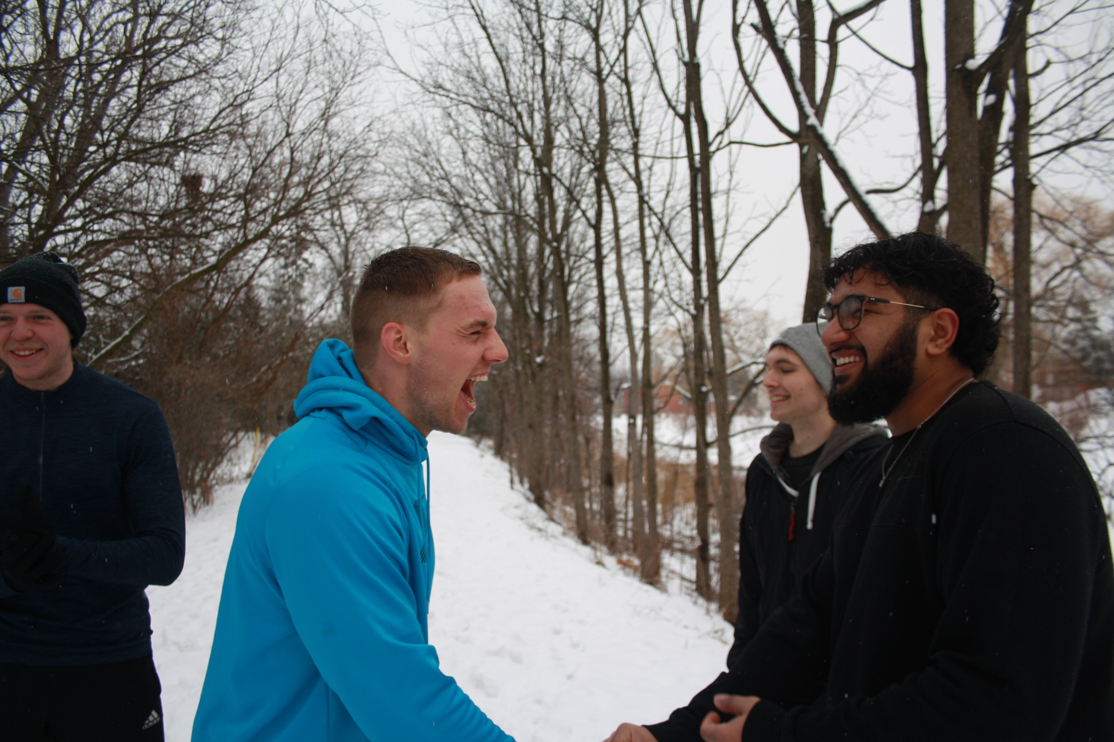 Map showing the location of the run